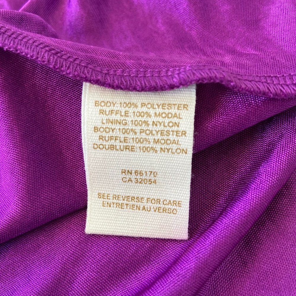Free People Purple Ruffle Tank Top - Picture 7 of 8